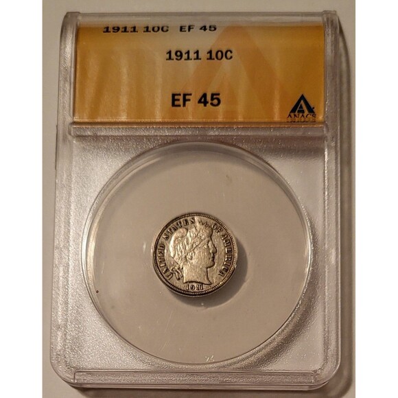1911 Barber Dime XF45 ANACS - Picture 1 of 4